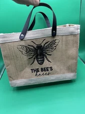 Santa Barbara Design Studio Jute Tote Bag “The Bee’s Knees” Burlap Shopper