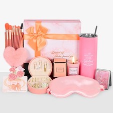 Women Girls Birthday Gift Pamper Hamper For Her Make Up Brush, Jewelry Letterbox