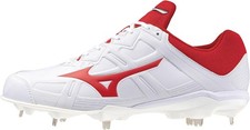 MIZUNO Baseball spikes Lightrevo Buddy 2 Wide 11GM2326 White x Red