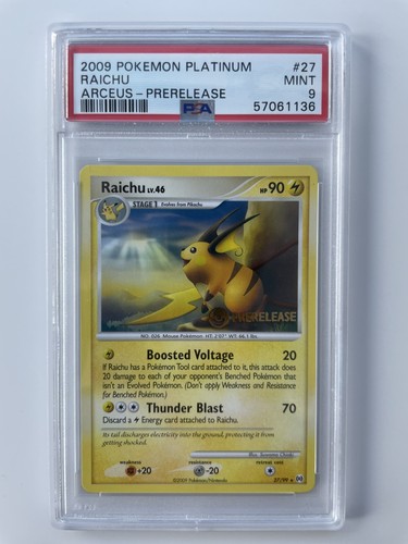 Raichu graded PSA 9 for sale on eBay