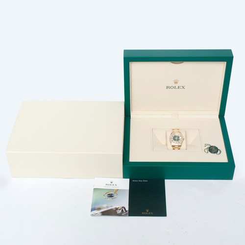 Rolex President 118348 Green Pave Diamond Factory Dial & Bezel...