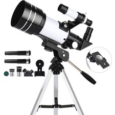 Telescope for Adults  Kids, 70mm Aperture 300mm Refractor Telescope, Portabl...
