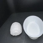 Antique 2 Piece Milk Glass Bird Feeder Water And  Bath Basin Wet Or Dry
