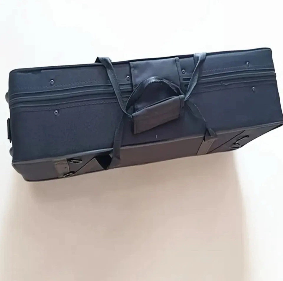 Professionelles Saxophon Gebogen Messing, Nickel-Silber, Goldene Tasten, Mit Box - Bild 4 von 4