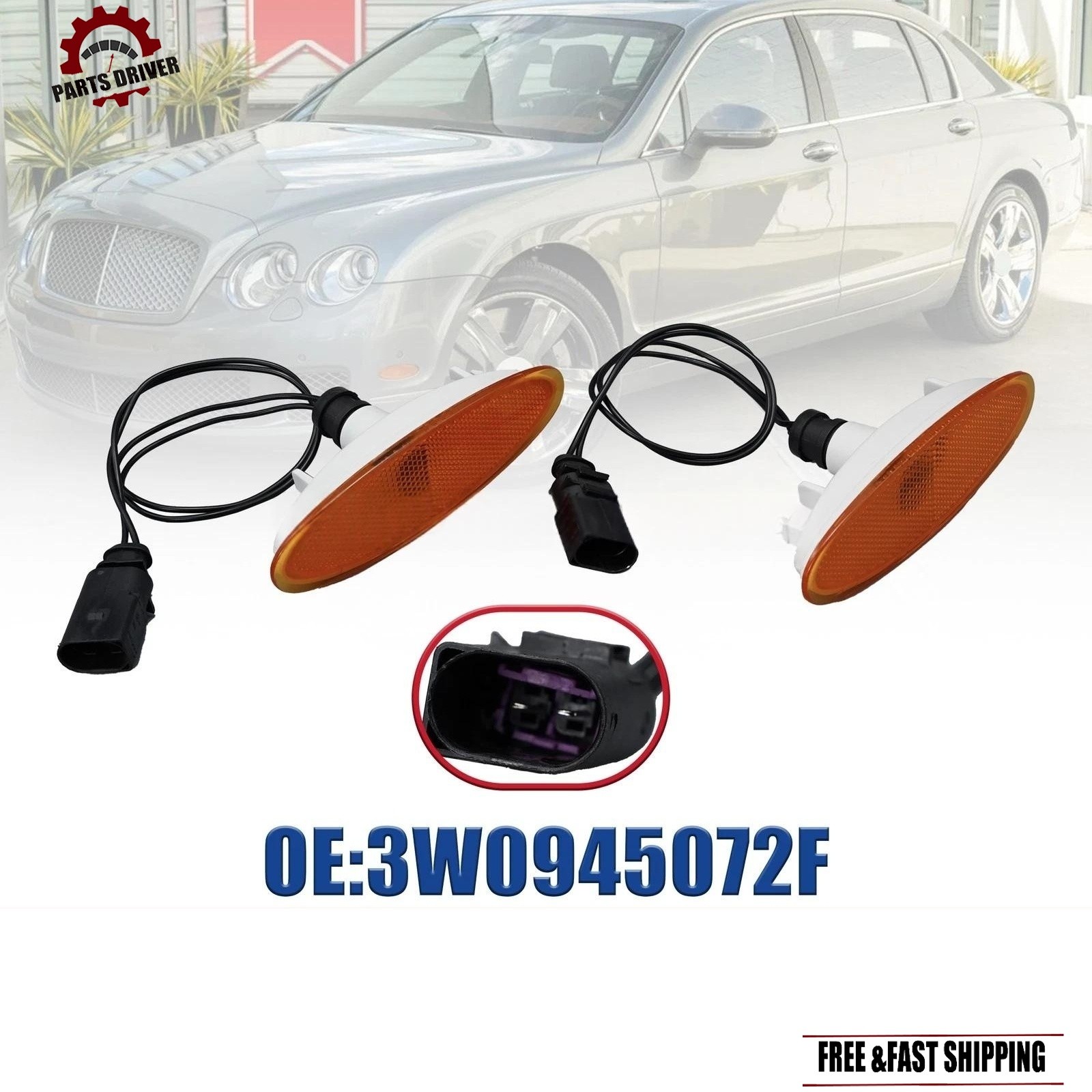 Bentley Continental GT 2004-2011 Front Right Side marker light