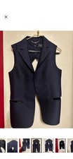 SALVATORE FERRAGAMO Navy blue VEST-SIZE-42 US:6 MINT CONDITION