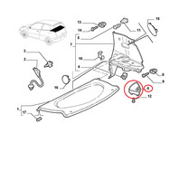 Wappenschild Coating Innen- Rechts Fiat Punto Original 735267398