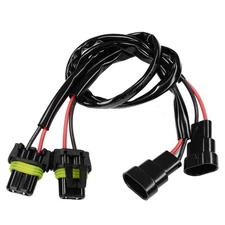 9006 9005 HB3 HB4 Sockets Male Female Adapter Extension Wiring Harness Connec...