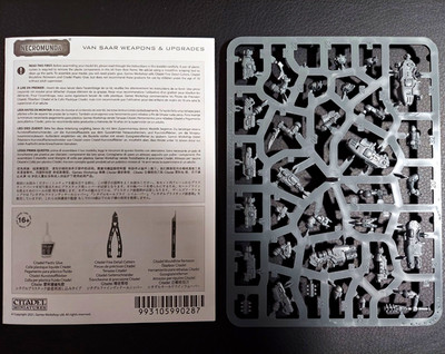 Games Workshop Necromunda Van Saar Weapons & Upgrades Single Sprue