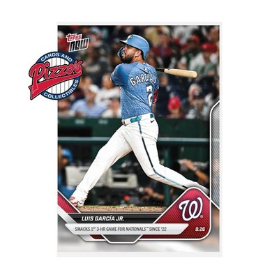 Luis García Jr. Nationals 3 HR Game 2025 MLB Topps NOW Card 778 In