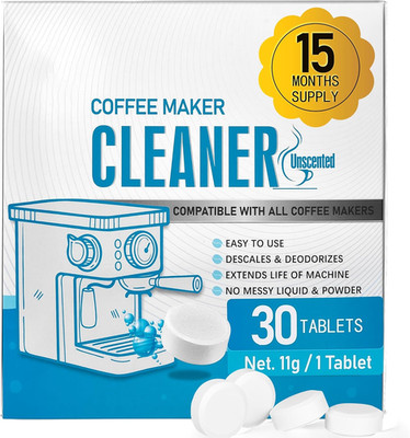 30 Count Coffee Machine Cleaning Tablets, Coffee Maker Cleaner and Descaler for 