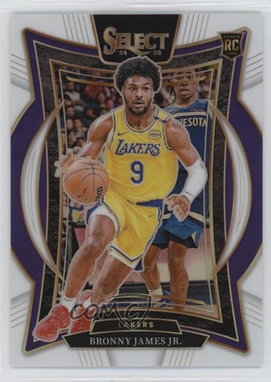 2024-25 Panini Select Concourse White Prizm 86/149 Bronny James Jr #90 16wc