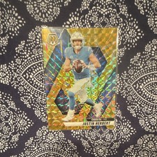 2025 Exclusive Gold Panini Mosaic Justin Herbert #80 Mosaic holo 👌🏼🔥👀