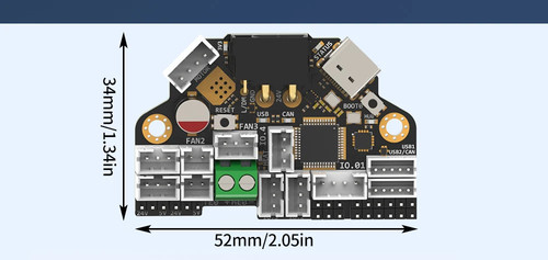 High Temperature Resistance Klipper Canbus Tool Board Compatible NEMA14/36mm - 第 16/19 張圖片