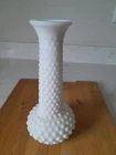 Vintage EO Brody White Milk Glass Hobnail Vase Farmhouse MCM Decor