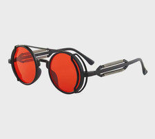 Classic Gothic Steampunk Sunglasses Luxury Brand Designer
