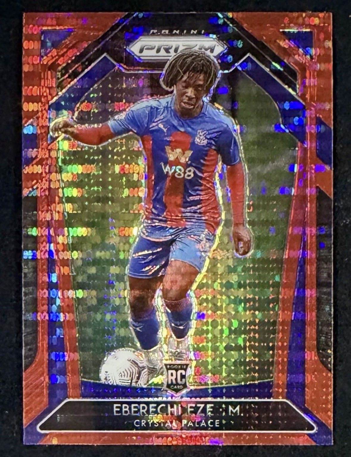 2020 Panini Prizm Premier League Eberechi Eze Rookie RC #63 Red Pulsar