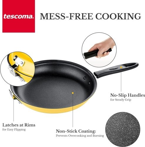 TESCOMA 594346 PADELLA DOPPIA GIRAFRITTATA 26 CM PRESTO - Foto 5 di 8