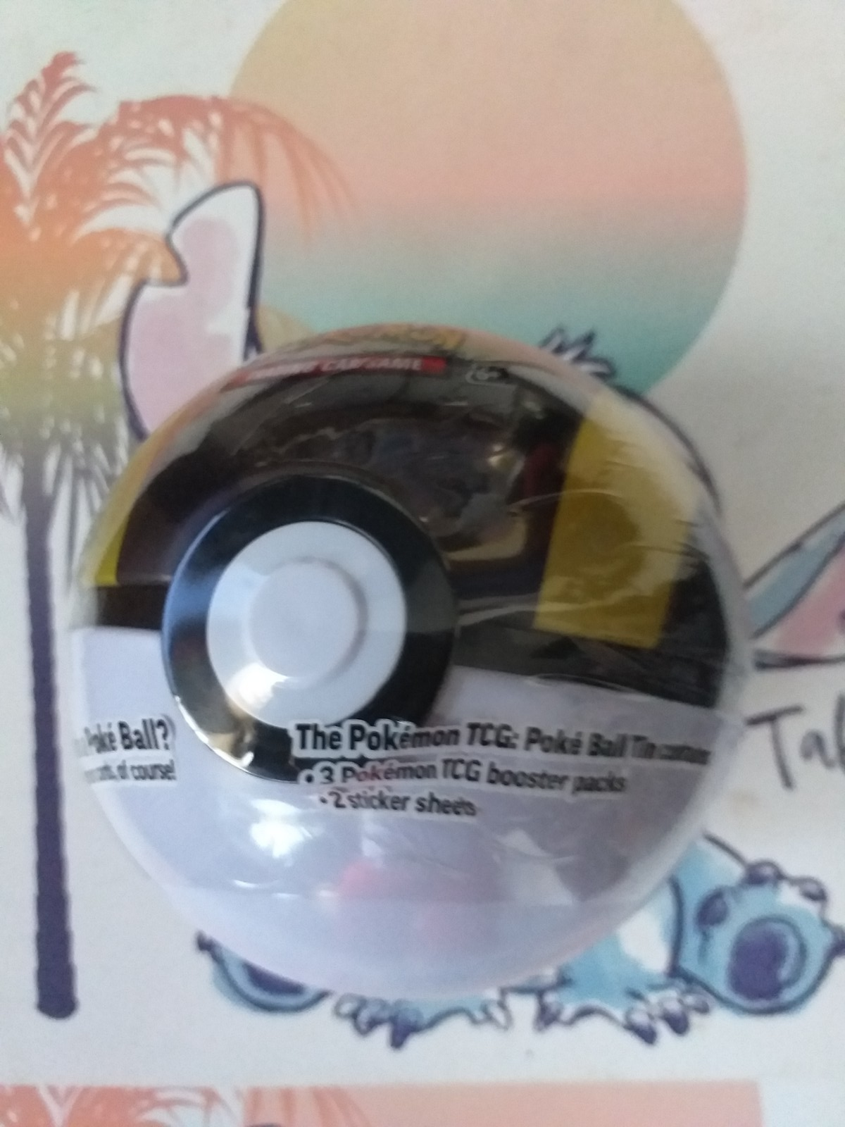 Pokémon TCG : POKEMON BALL (BLACK) TIN. Brand New and Sealed