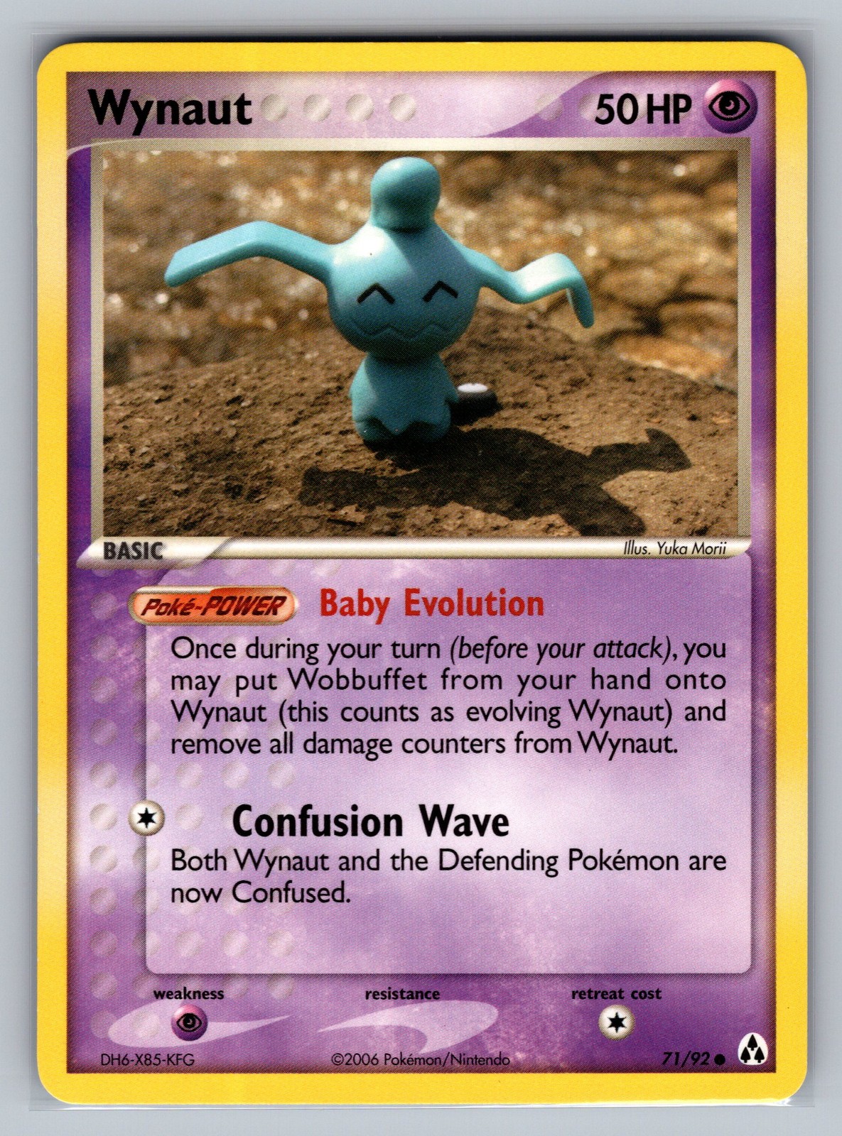 Wynaut Legend Maker #71/92 Common Pokemon Card