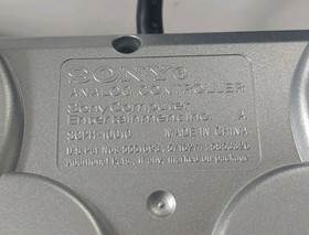 Genuine OEM Sony PS2 Dualshock 2 Controller Silver Playstation 2, Pre-Owned