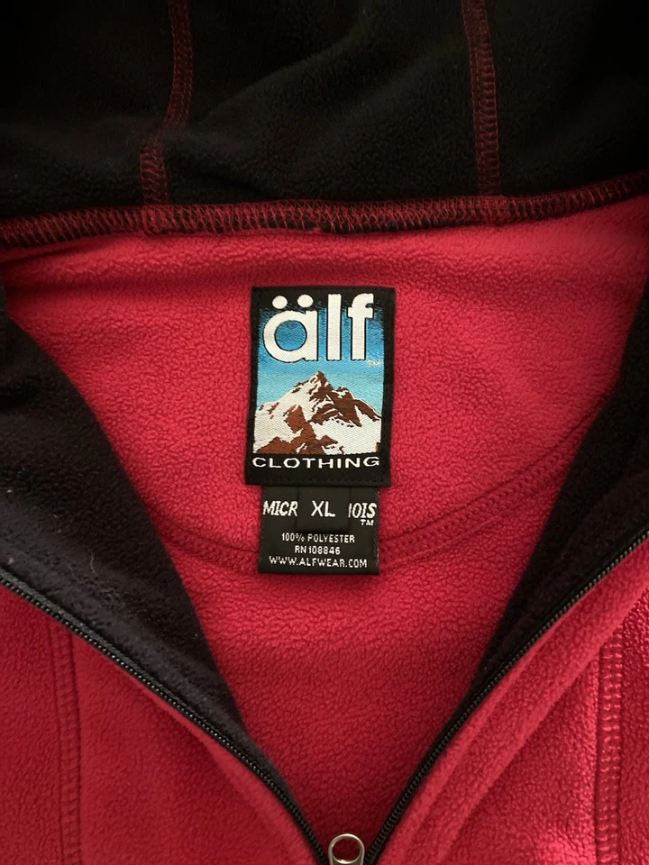 KUHL ALF, Sudadera con Capucha Mujer Roja 1/4 Cremallera Polar Microchamuza, Talla XL. Foto 2 de 4