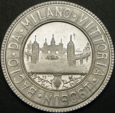 ITALY Milan International Exhibition 1906 Medal/Token - XF - 1708 ¤