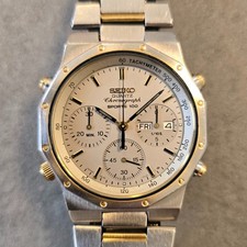 Orologio Seiko Sports 100 Cronografo Royal Oak 7A38-7020 38mm Quarzo Vintage