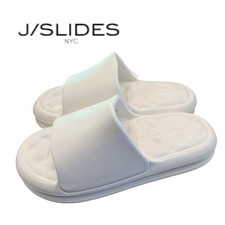 J/Slides NYC Beach Slides White Eva Serene Sandals 9