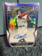 2023 Bowman - Chrome Prospect Autographs Gabriel Martinez Purple Refractor /250