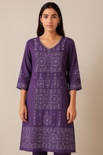 Vintage Sheer Tunic Midi Dress Kaftan Size M Artsy Boho OOAK Whimsigoth Fairy