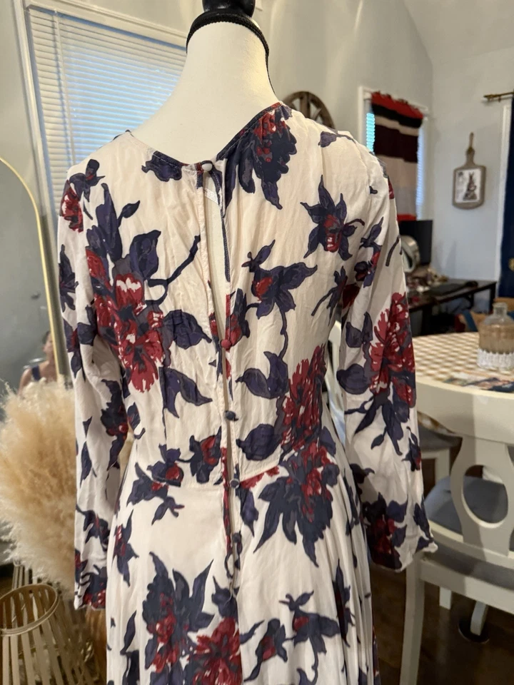 Платье макси с цветочным узором женское Free People First Kiss размер средний - Изображение 4 из 4