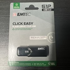 Emtec B110 Click Easy 3.2 512GB USB Type-A 3.2 Gen 2 (3.1 Gen 2) Black
