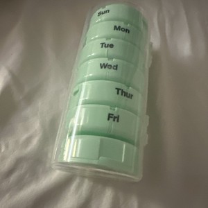 New Pill Organizer 7days Night/day Container MintGreen  Fast US Shipping 