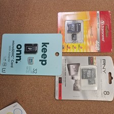 MICRO SD CARDS Assorted Transcend 4gb, PNY 8G...