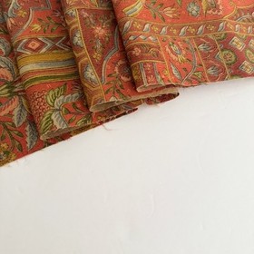 Spice Caravan #C 6.5x58 Vintage Silk Japanese Pongee Kimono Fabric TK24