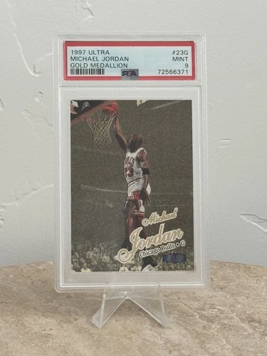 1997 FLEER ULTRA GOLD MEDALLION #23G MICHAEL JORDAN PSA 9