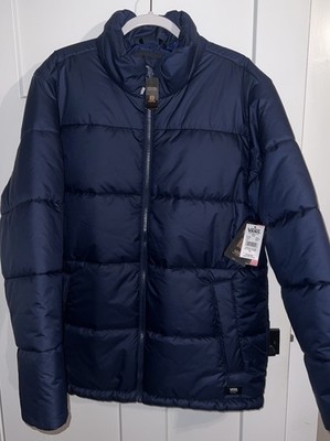 Vans Men's Navy Blue No Hood Norris Puffer Jacket XL