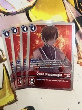 Owen Dreadnought EX11-054 Dawn of Liberator Digimon Card Game Playset Of 4