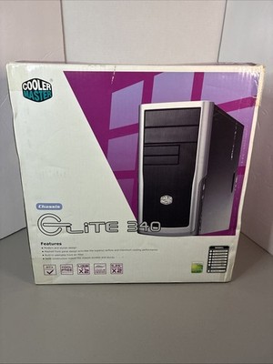 Cooler Master Chassis Elite 340 Tower Computer Case No PSU New Open Box