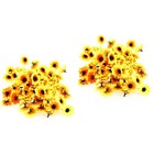  2 Count Kunstblumen Sonnenblumen Hochzeitsdekoration DIY -Blumenköpfe