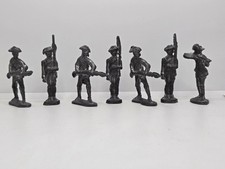 Lot of 7 Vintage Cast Lead Metal Military Revolutionary War Soldiers Men Figures