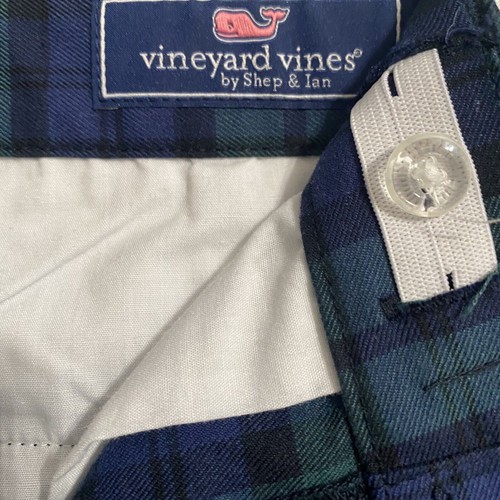 Vinyard Vine Blue Green Plaid Golf Style Stretch Straight Pants Girls Sz 16-18 - Picture 2 of 11