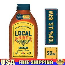 Raw Unfiltered Honey 32oz Pure US Oregon Blend Natural Sweetener Gluten Free