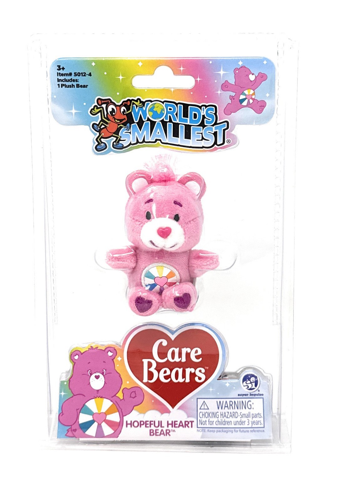Worlds Smallest Care Bears Series 4 Hopeful Heart Bear Plush Brand New