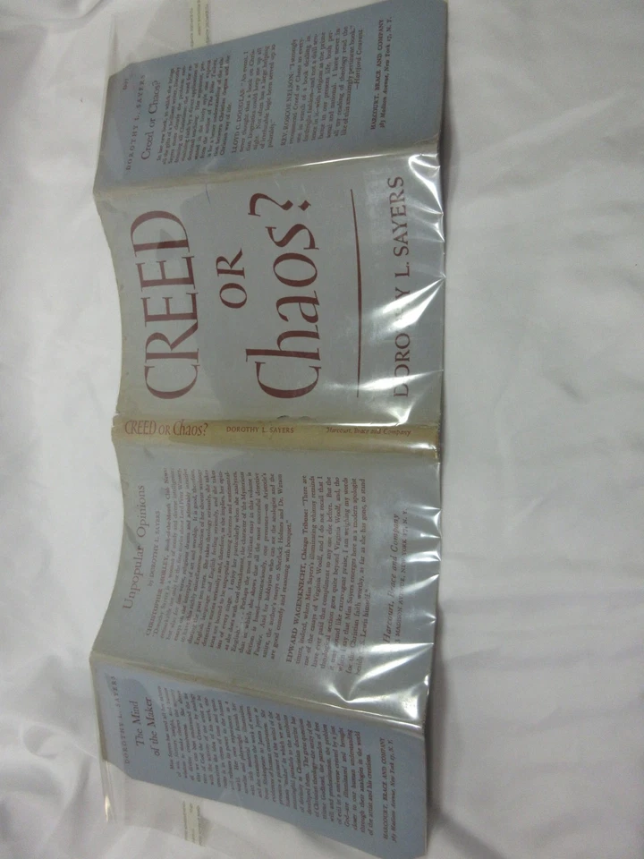 Creed or Chaos? by Dorothy L. Sayers, 1949, HC, DJ Foto 3 de 4