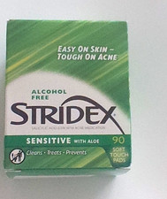 Stridex Sensitive with Aloe Alcohol-Free Salicylic Acid Acne Pads 90 Ct