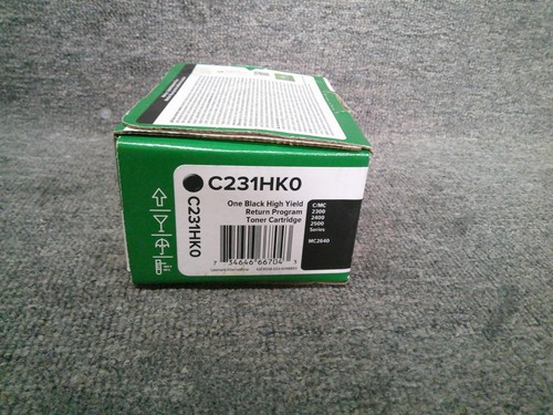 C231HK0 New Genuine Lexmark High Yield Black Toner C/MC 2300 2400 2500 MC2640 - 第 2/3 張圖片