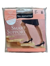 No Nonsense Pantyhose Size B Smart Support Compression Beige Mist