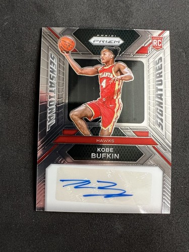 2023-24 Panini Prizm Kobe Bufkin Sensational Signatures RC Atlanta Hawks